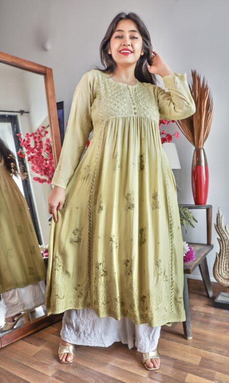 Georgette | Buy Authentic Georgette Chikankari Kurtis - TheChikanLabel |  Lucknow Chikankari Kurtis & Suits