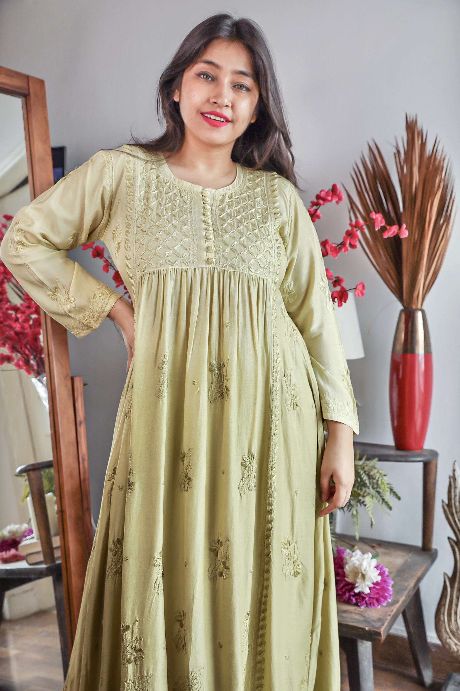 Muslin Cotton ANGRAKHA KURTI