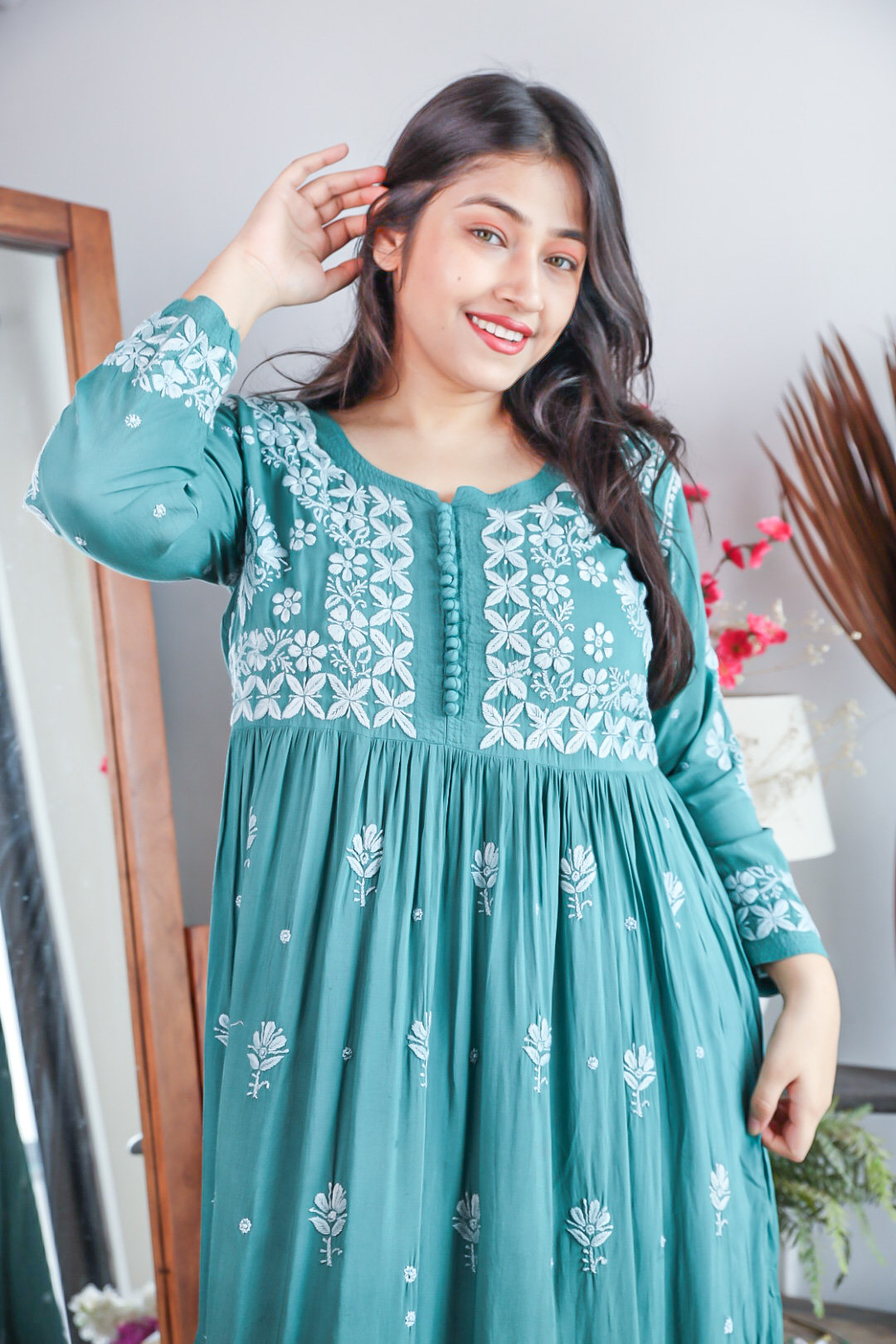 Rayon Frock Style Kurti at Rs 780 in Surat | ID: 21392983112